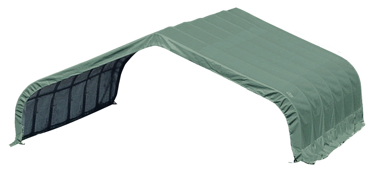 ZELTGARAGE  - Dunkelgrün, Basics, Kunststoff (610/670/320cm) - Ambia Garden