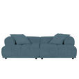 SOFAELEMENT  in Flachgewebe Petrol  - Graublau/Petrol, KONVENTIONELL, Kunststoff/Textil (125/66/155cm) - Carryhome