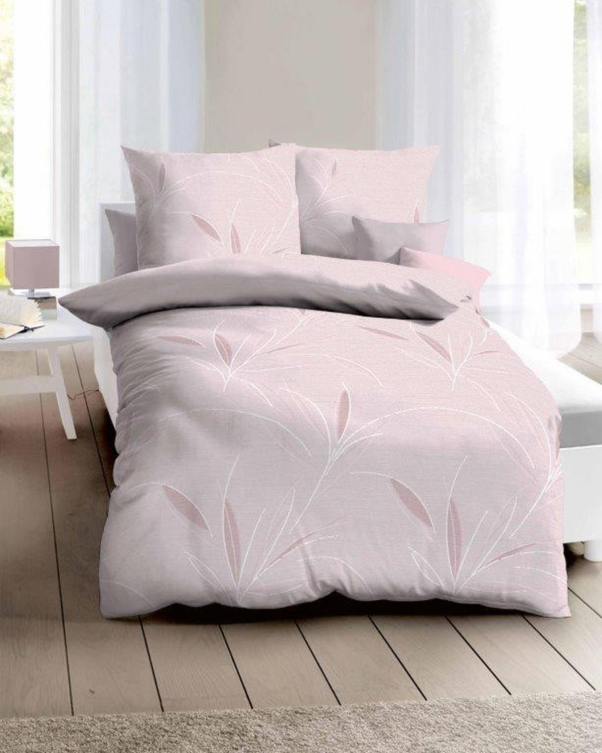 POSTELJNINA Organic 240/200 cm mako saten rožnato zlata  - rožnato zlata, Konvencionalno, tekstil (240/200cm) - Kaeppel