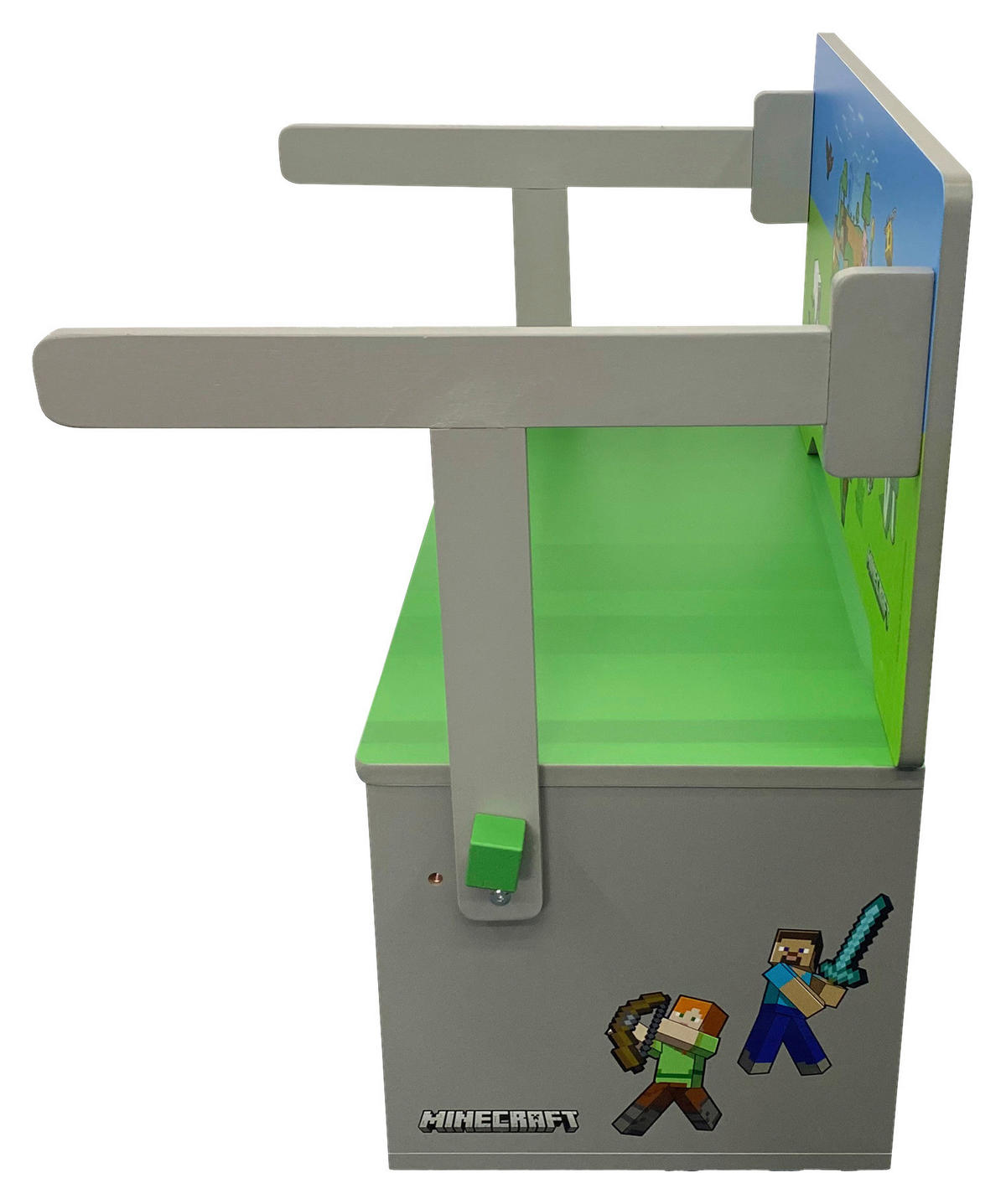 KINDERSITZBANK - Multicolor, MODERN, Holzwerkstoff/Textil (65,4/60/35cm) - Minecraft