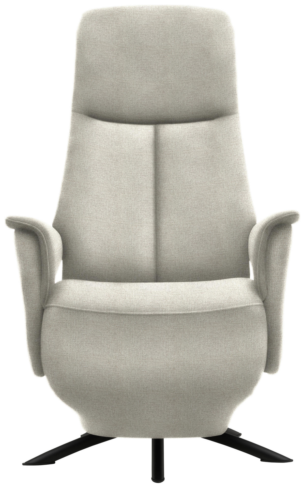 RELAXSESSEL in Textil Beige  - Beige/Schwarz, Design, Textil/Metall (73/108/86cm) - Welnova