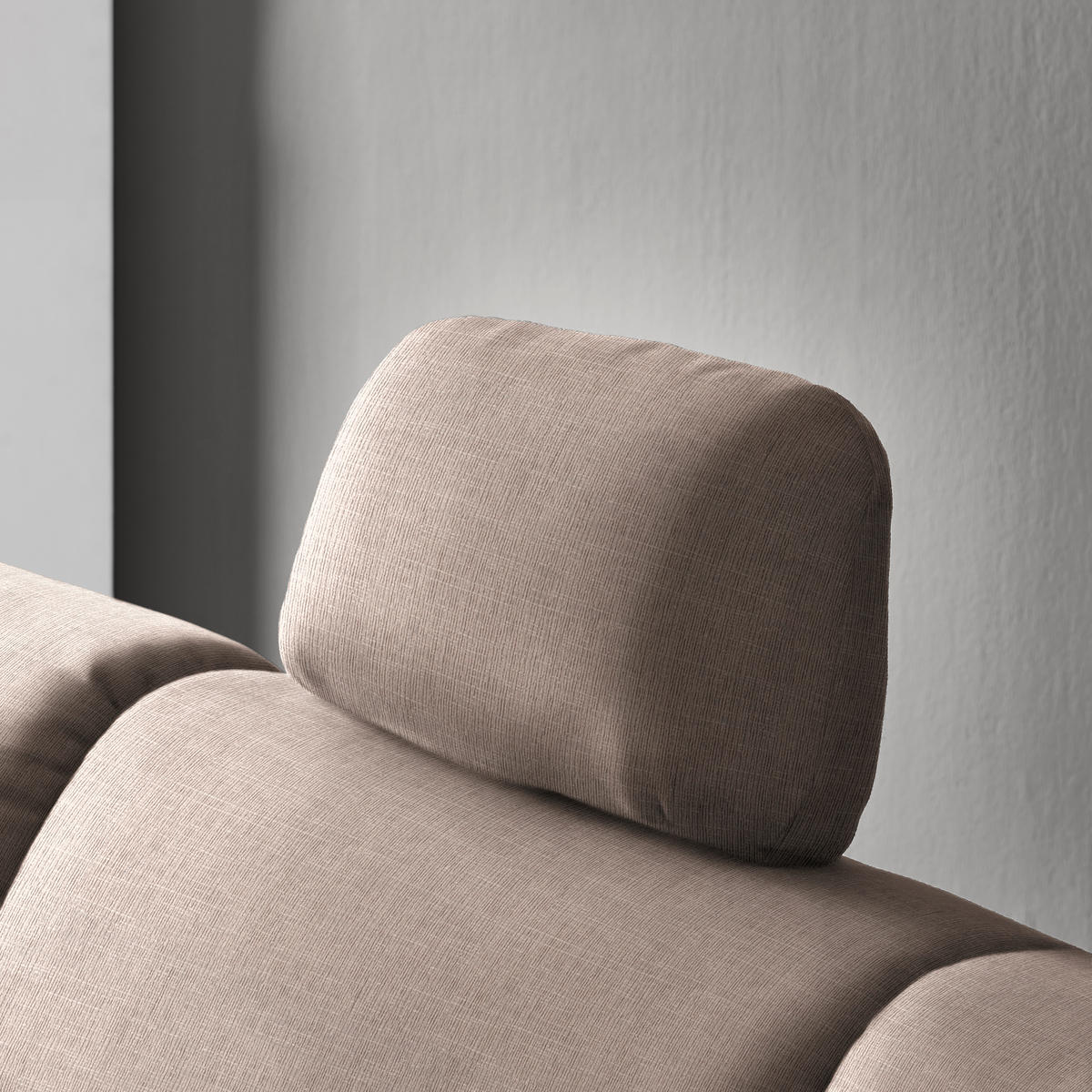 ECKSOFA in Chenille Hellbraun  208/227 cm  - Hellbraun/Alufarben, KONVENTIONELL, Textil/Metall (208/227cm) - Sedda