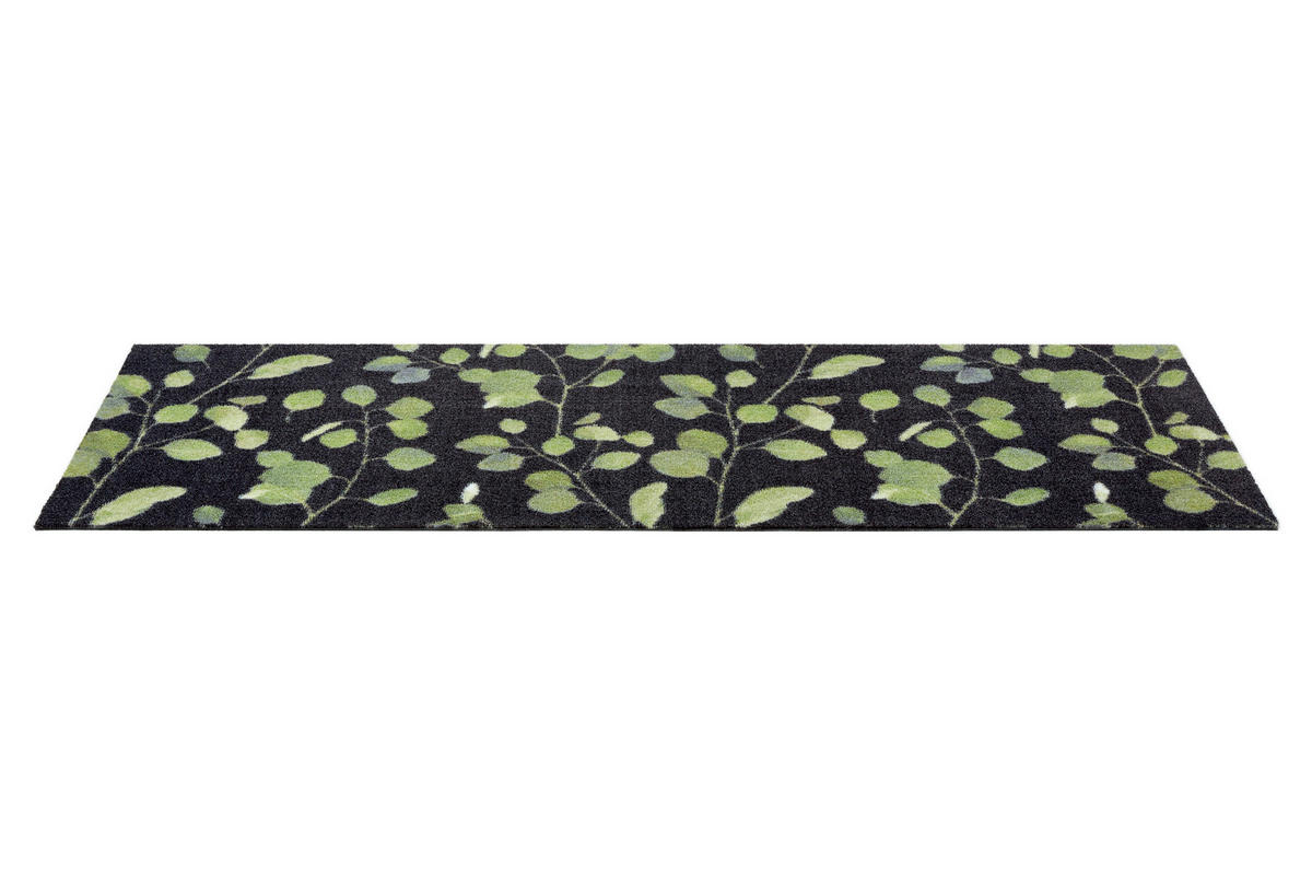 KÜCHENLÄUFER 50/150 cm Miabella Grün, Schwarz, Weiß  - Schwarz/Weiß, Design, Textil (50/150cm) - Esposa
