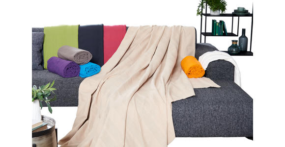 TAGESDECKE 220/240 cm - Weiß, Basics, Textil (220/240cm) - Boxxx