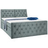 BOXSPRINGBETT 180/200 cm  in Mintgrün  - Schwarz/Mintgrün, KONVENTIONELL, Kunststoff/Textil (180/200cm) - Carryhome