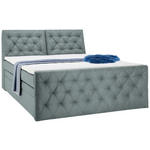 BOXSPRINGBETT 180/200 cm  in Mintgrün  - Schwarz/Mintgrün, KONVENTIONELL, Kunststoff/Textil (180/200cm) - Carryhome