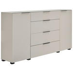 SIDEBOARD  180/99,7/42 cm 4 Schublade(n)  - Kaschmir/Schwarz, Design, Glas/Holzwerkstoff (180/99,7/42cm) - Novel