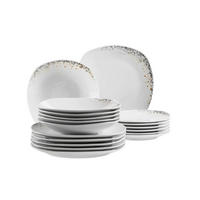 TAFELSERVICE 18-teilig  - Weiss, Basics, Keramik - Mäser