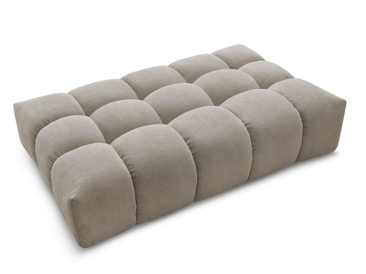 HOCKER EVEREST Struktur Taupe  - Taupe/Schwarz, MODERN, Kunststoff/Textil (166/100/40cm)