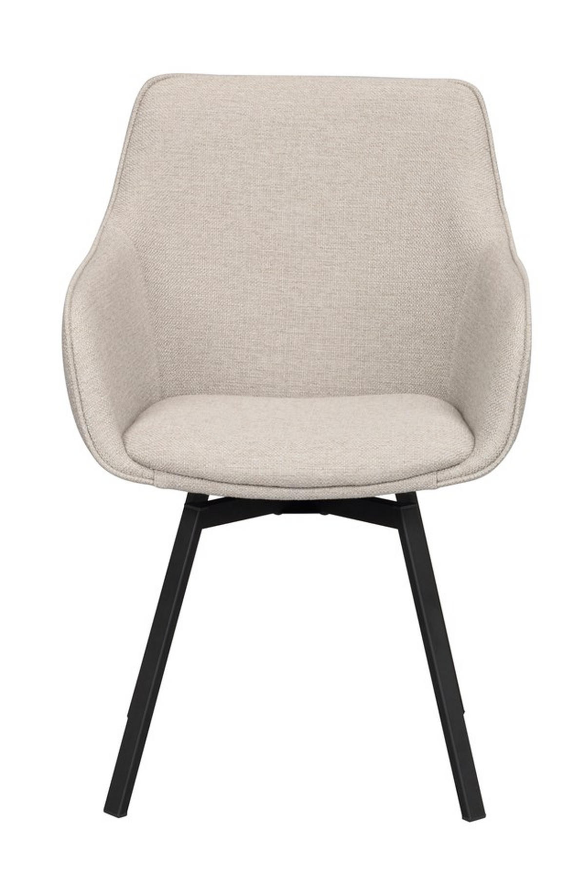 SNURRSTOL  i svart, beige  - beige/svart, Klassisk, metall/textil (58/89/59cm) - Rowico
