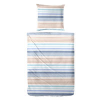 BETTWÄSCHE Renforcé 155/220 cm  - Blau, Basics, Textil (155/220cm)