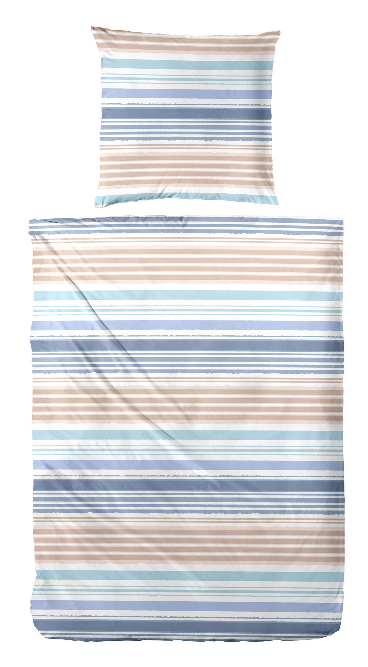 BETTWÄSCHE Renforcé 155/220 cm  - Blau, Basics, Textil (155/220cm)