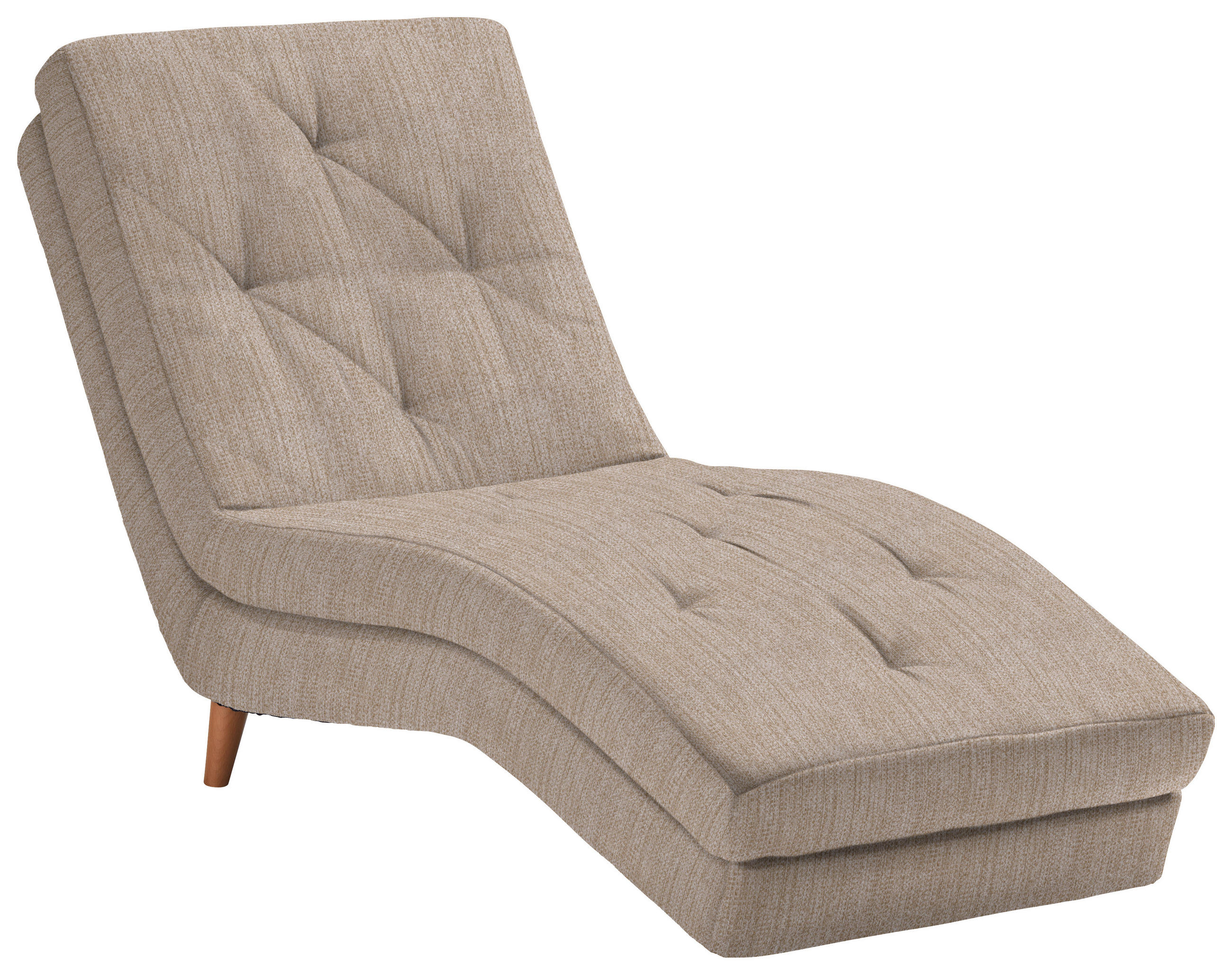 Relaxliege in Textil Beige