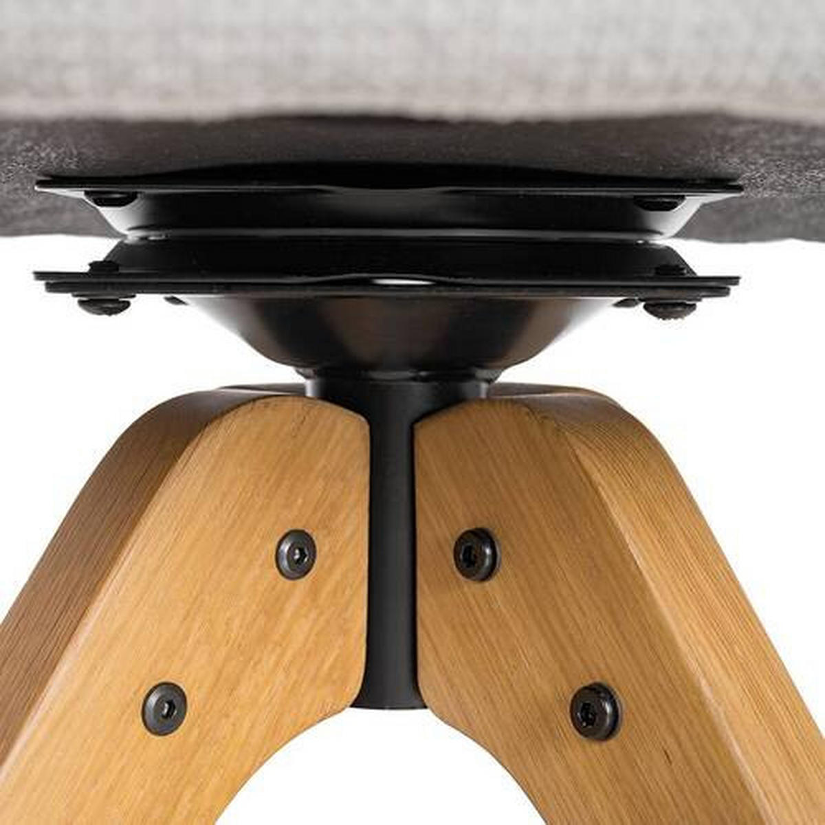 ARMLEHNSTUHL in Holz, Textil Grau, Eichefarben  - Eichefarben/Grau, MODERN, Holz/Textil (59/88/63cm) - home24