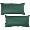 KISSENHÜLLEN-SET Dobby 40/80 cm  - Dunkelgrün, KONVENTIONELL, Textil (40/80cm) - Novel