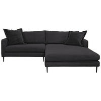 KUTNA GARNITURA tekstil  crna   - crna, Design, tekstil/metal (268/193cm) - P & B