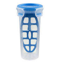 DRESSINGSHAKER Clip & Close  - Beere/Transparent, Basics, Kunststoff (0,5l) - Emsa