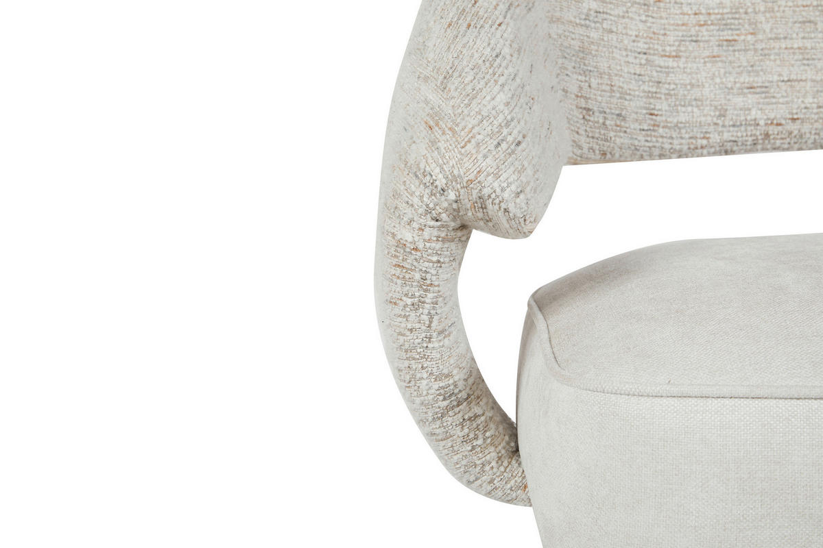 RELAXSESSELSET Leinenoptik Hocker    - Beige/Schwarz, Design, Textil/Metall (78/77-88/74cm) - Carryhome