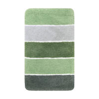 BADTEPPICH Grau, Grün 55/65 cm  - Grau/Grün, Basics, Kunststoff/Textil (55/65cm) - WECON HOME