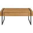COUCHTISCH in Holz, Metall, Holzwerkstoff 110/59,4/45 cm  - Eichefarben/Schwarz, Design, Holz/Holzwerkstoff (110/59,4/45cm) - Carryhome