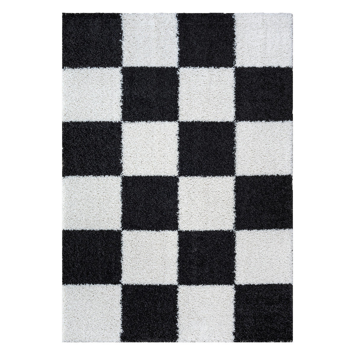 LÄUFER 80/200 cm Milano Schwarz, Weiß  - Schwarz/Weiß, Basics, Kunststoff/Textil (80/200cm)