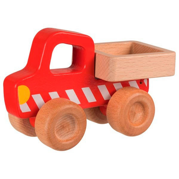 IGRAČKA ZA GURANJE   - višebojno/crvena, Basics, drvo (14,5/6/8,5cm) - Goki