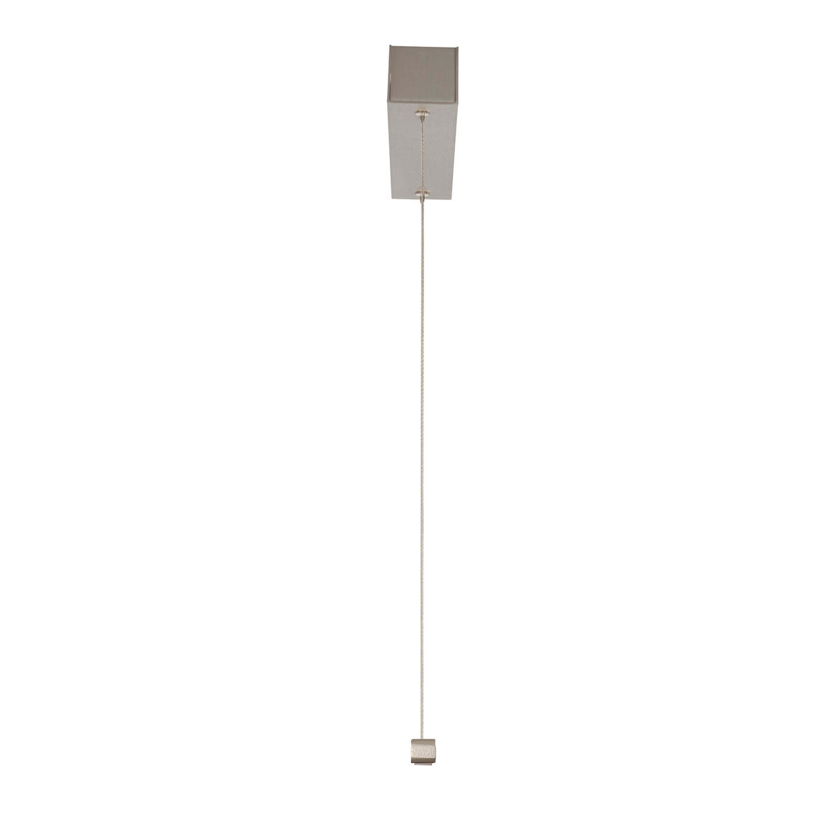 LED-HÄNGELEUCHTE Mia 93/1,8/40-180 cm   - Nickelfarben, Design, Metall (93/1,8/40-180cm) - Ambiente