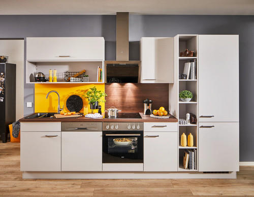 KUCHYNSKÁ LINKA SILVIO 320 - žltá/biela, Design, kompozitné drevo (320cm) - Celina