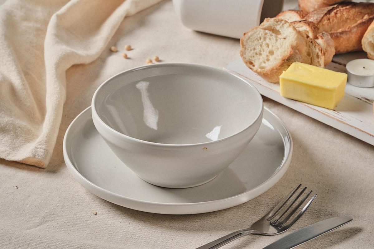 FRÜHSTÜCKSSERVICE Sandfarben  - Sandfarben, Design, Keramik - Novel