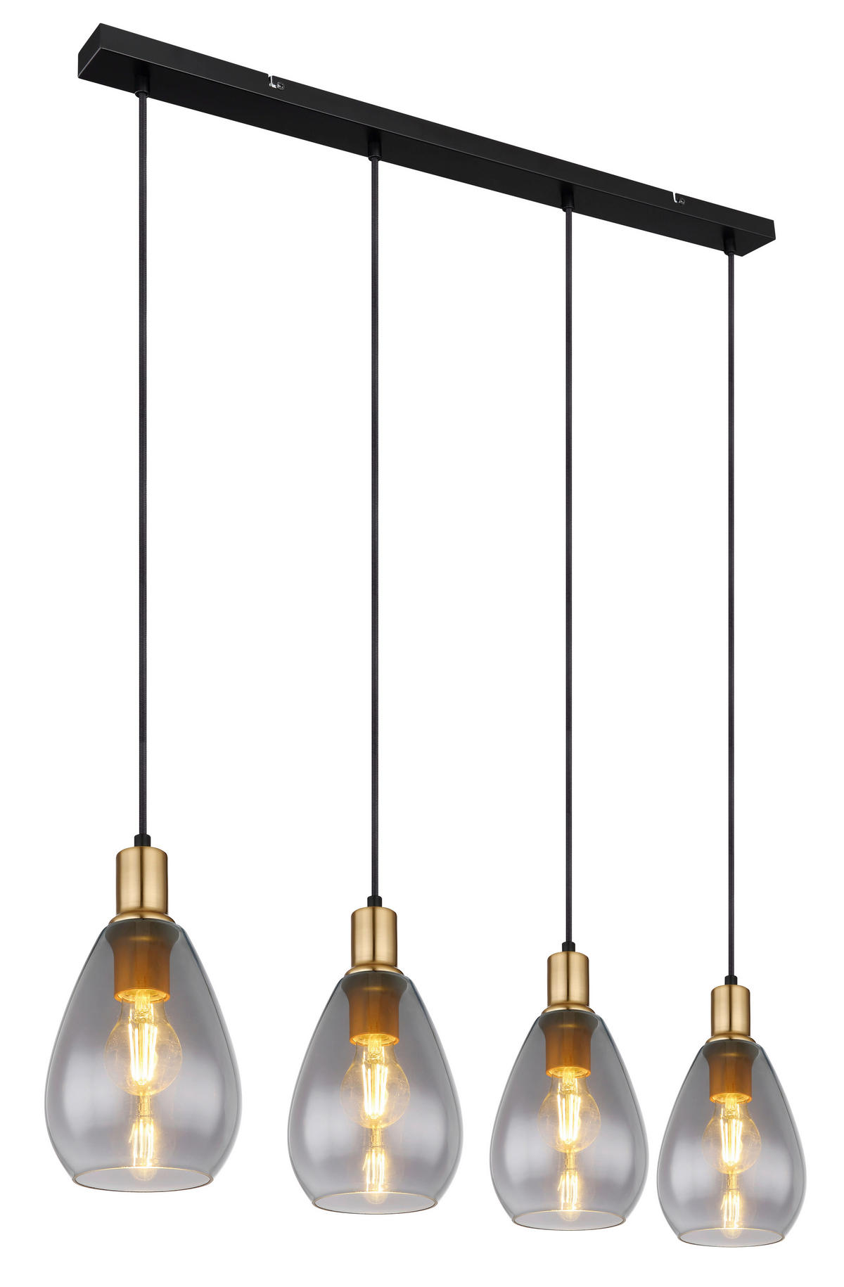 VISEČA SVETILKA  Fanni   90/15/120 cm         E27 - siva/črna, Design, kovina/steklo (90/15/120cm) - Globo