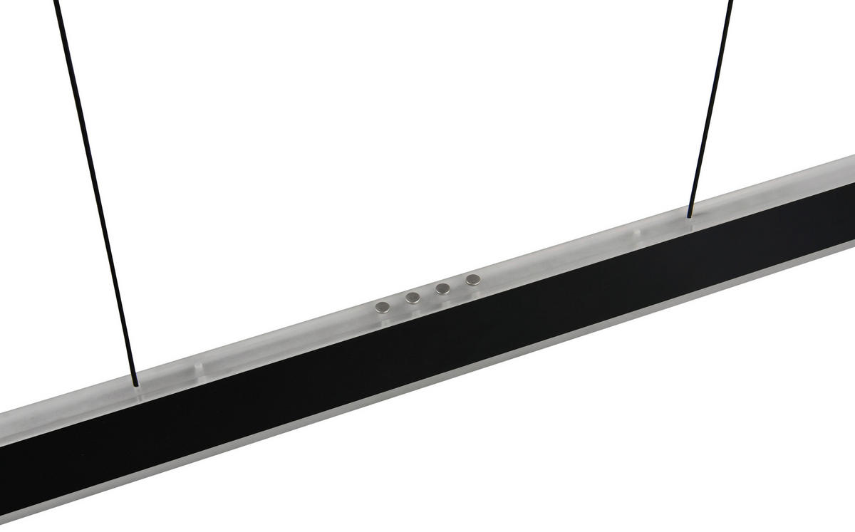 LED-HÄNGELEUCHTE Croom 120/10/60-180 cm   - Schwarz/Weiß, Design, Kunststoff/Metall (120/10/60-180cm) - Trio Leuchten