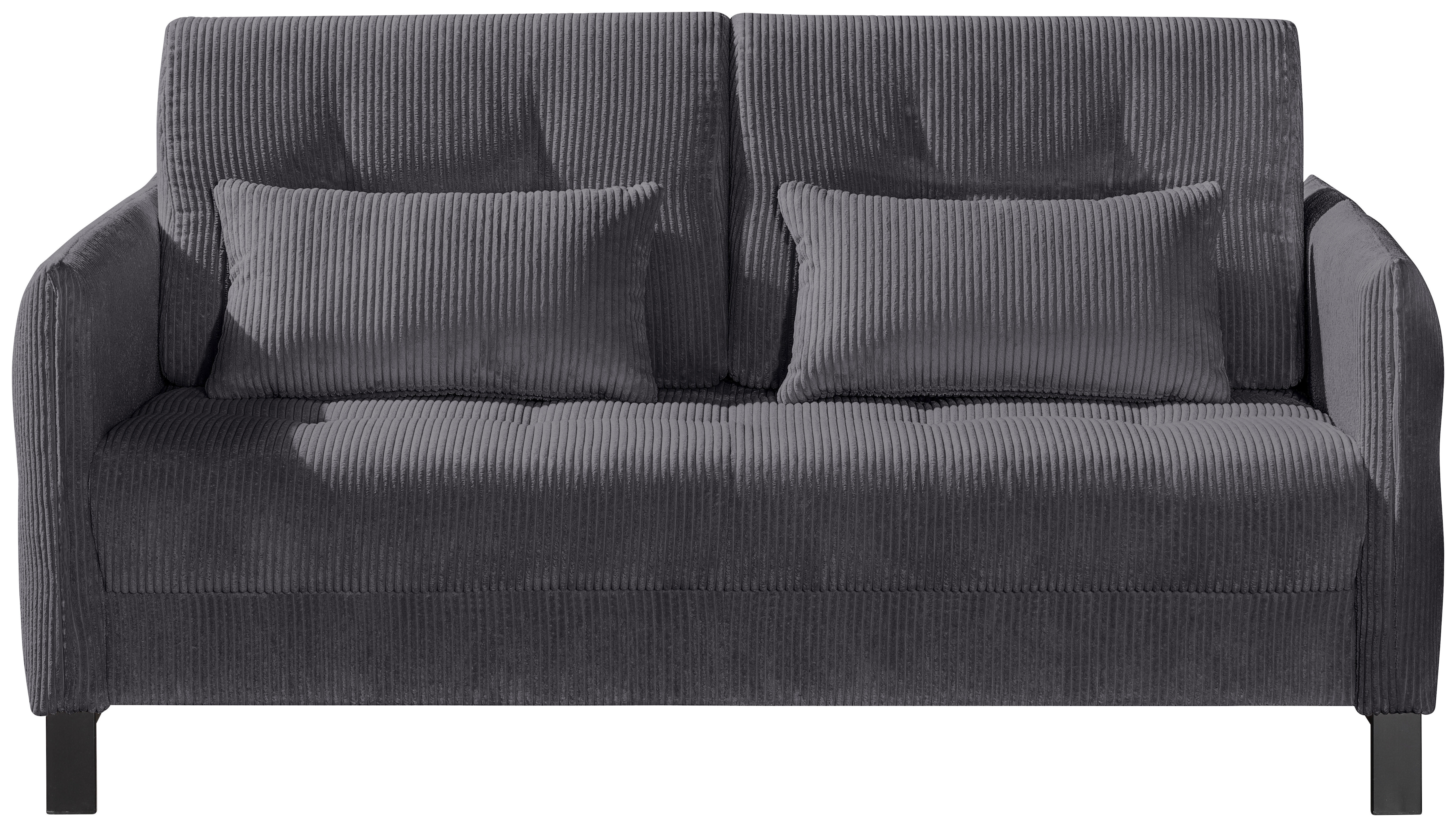 SCHLAFSOFA in Textil Schwarz  - Schwarz, Modern, Textil/Metall (150/88/110cm) - Novel