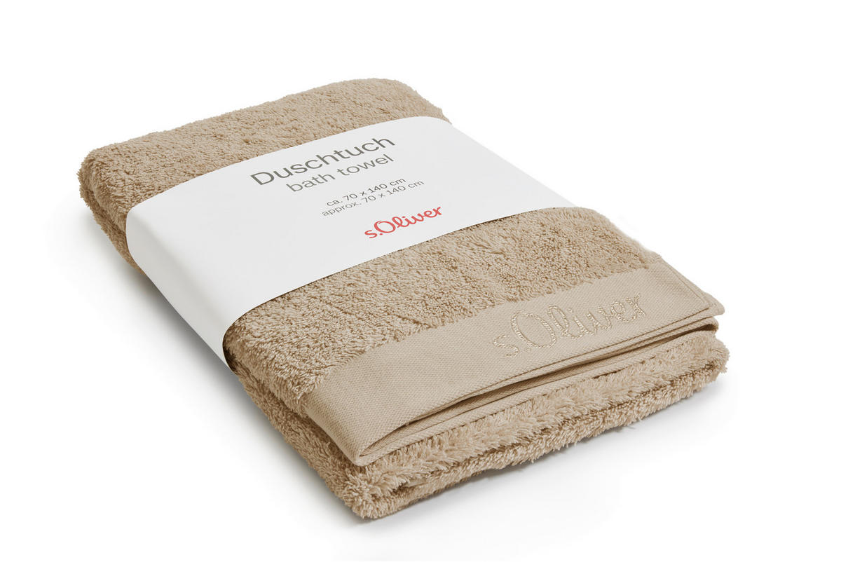 DUSCHTUCH s.Oliver 70/140 cm  - Beige, Trend, Textil (70/140cm) - S. Oliver