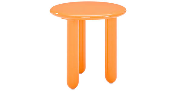 BEISTELLTISCH 50/50/50,5 cm Orange rund  - Orange, Design, Holzwerkstoff (50/50/50,5cm) - Novel