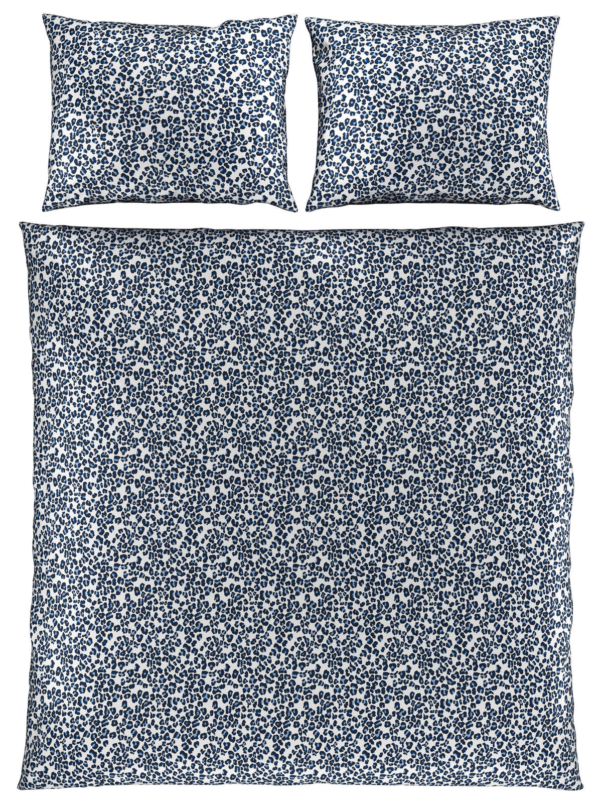 LENJERIE DE PAT 200/220 cm  - albastru/alb, Basics, textil (200/220cm)