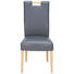 STUHL Lederlook Buche massiv Buchefarben, Grau - Buchefarben/Grau, KONVENTIONELL, Holz/Textil (47/100/64cm) - CANTUS