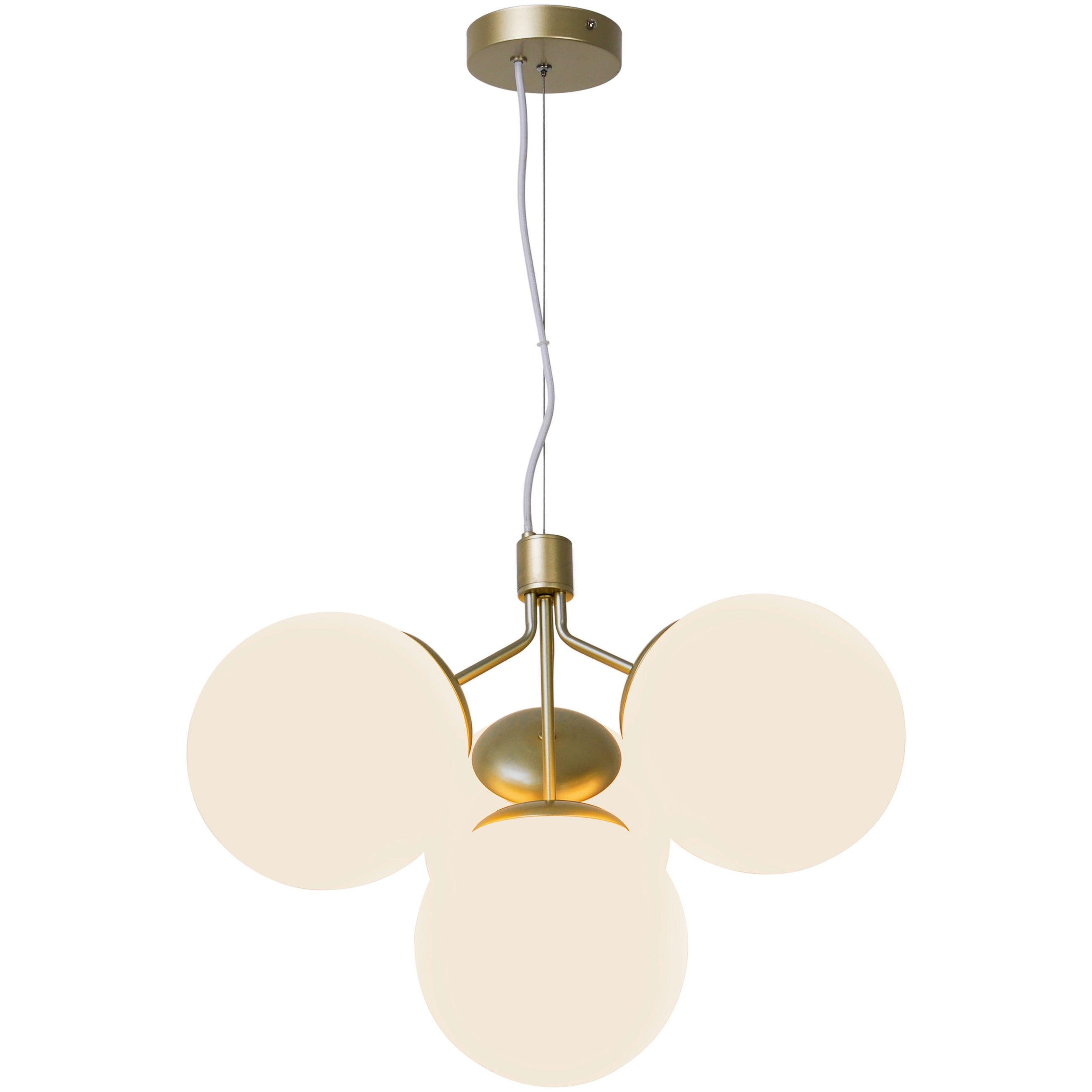 HÄNGELEUCHTE IVONA 41/54 cm   - Messingfarben, KONVENTIONELL, Glas/Metall (41/54cm) - Nordlux