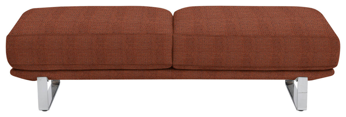 HOCKER in Textil Rostfarben  - Rostfarben, Design, Textil/Metall (160/44/60cm) - Dieter Knoll