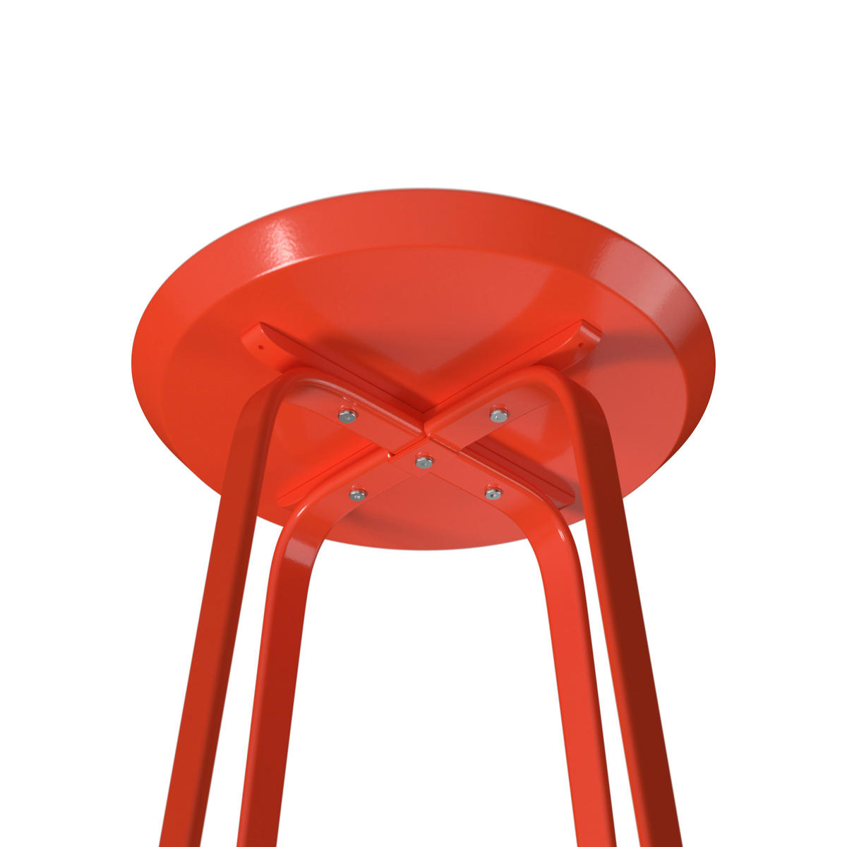 BEISTELLTISCH in Metall 40/40/46 cm  - Rot, Design, Metall (40/40/46cm) - Ambia Garden