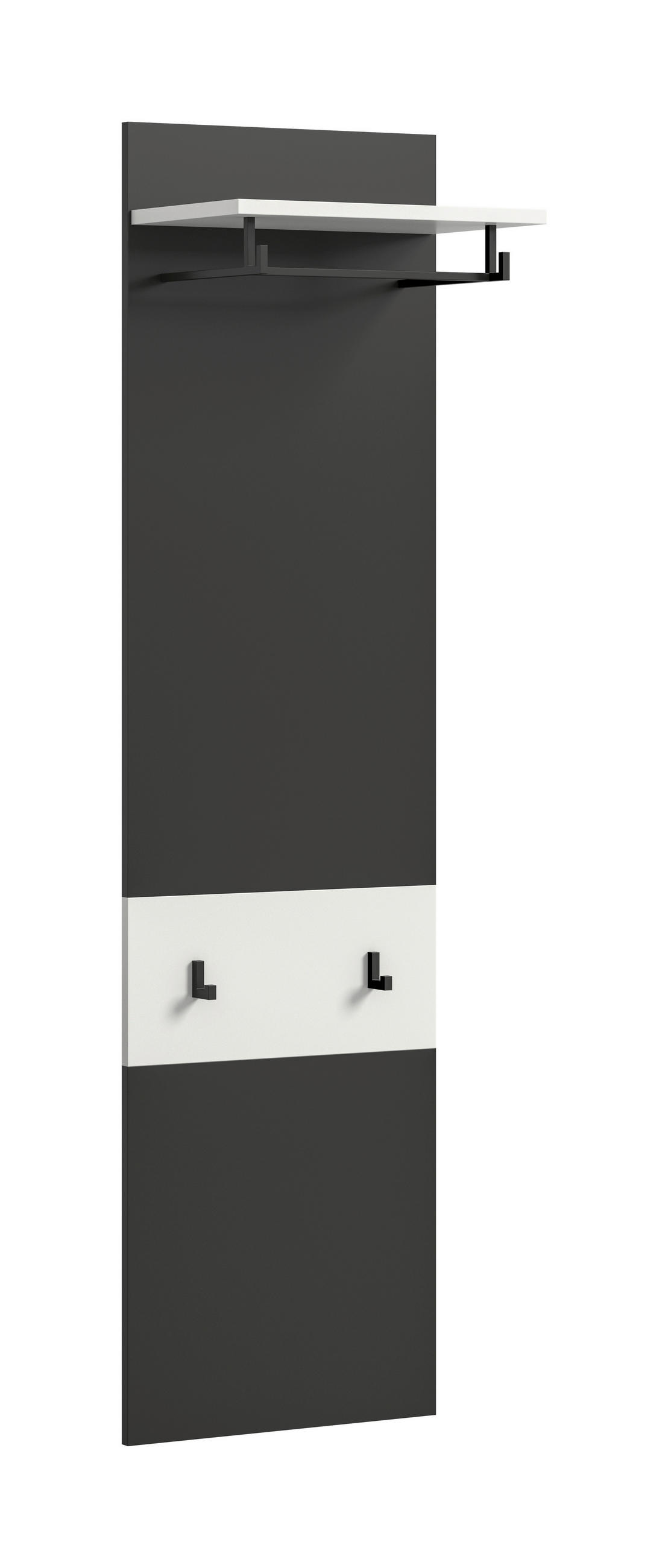 Livetastic ŠATNÍ PANEL, šedá, bílá, 45/165/29 cm