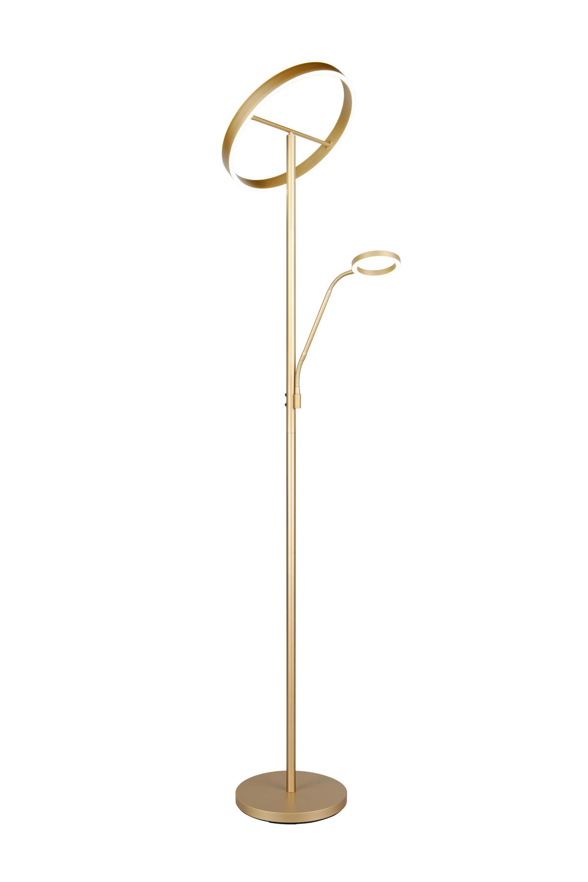 LED-STEHLEUCHTE - Goldfarben, Design, Metall (40/180cm) - Trio Leuchten