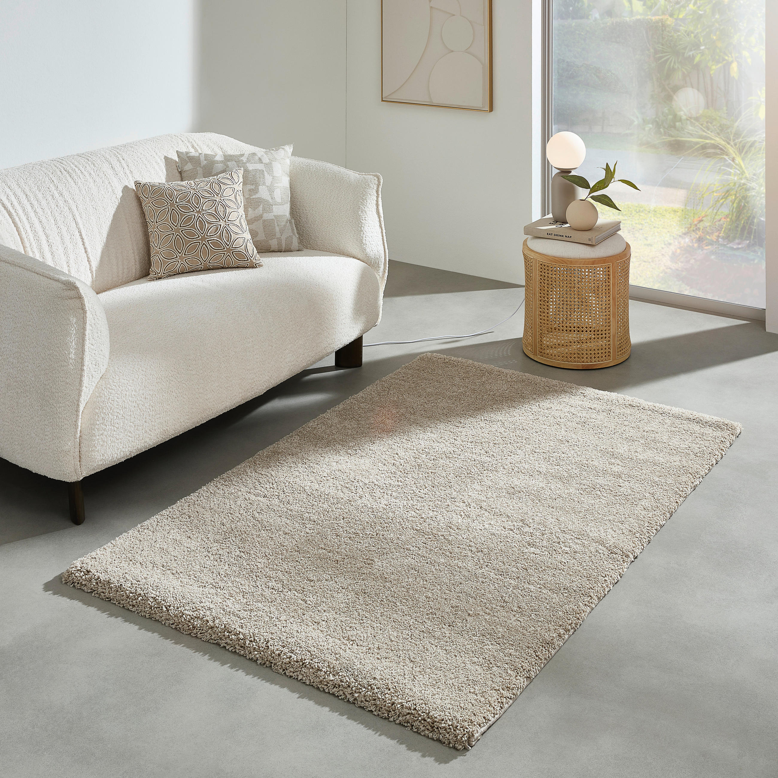 HOCHFLORTEPPICH 120/170 cm Hellbraun  - Hellbraun, Basics, Textil (120/170cm) - Novel