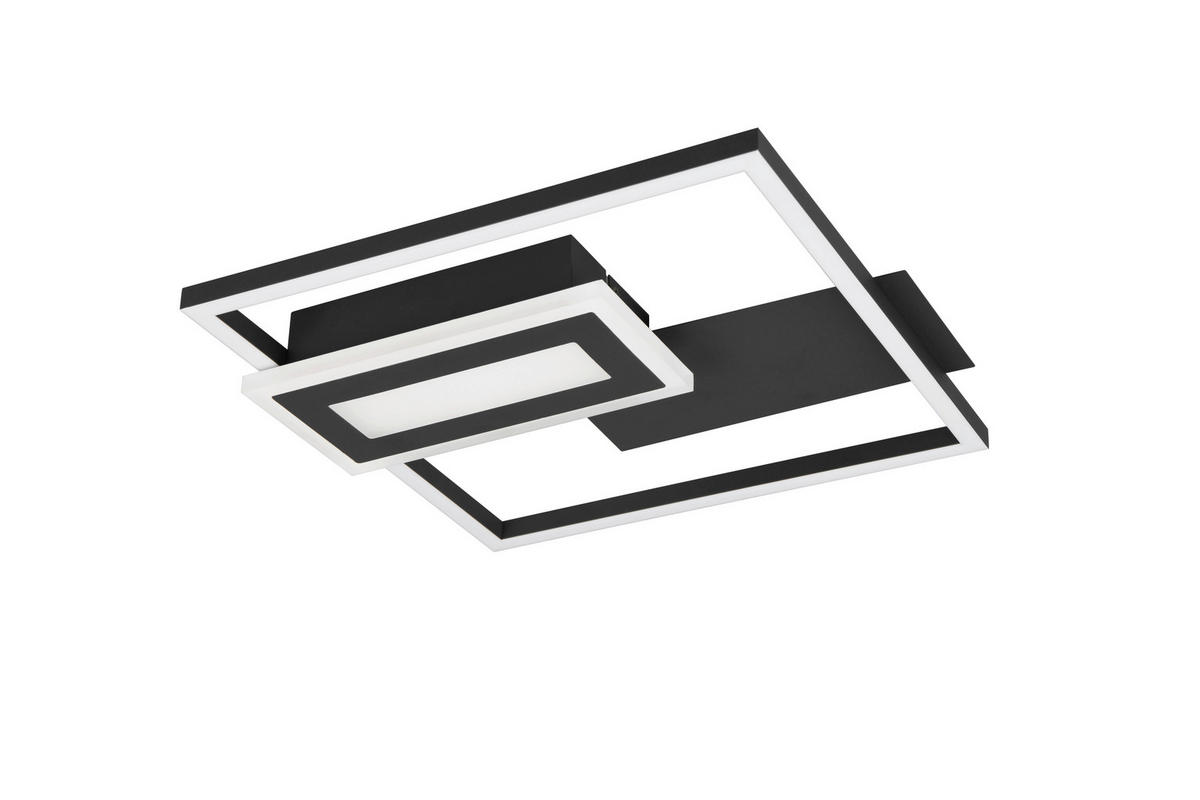LED-DECKENLEUCHTE     - Schwarz, Basics, Metall (30,0/4,5/33,0cm)