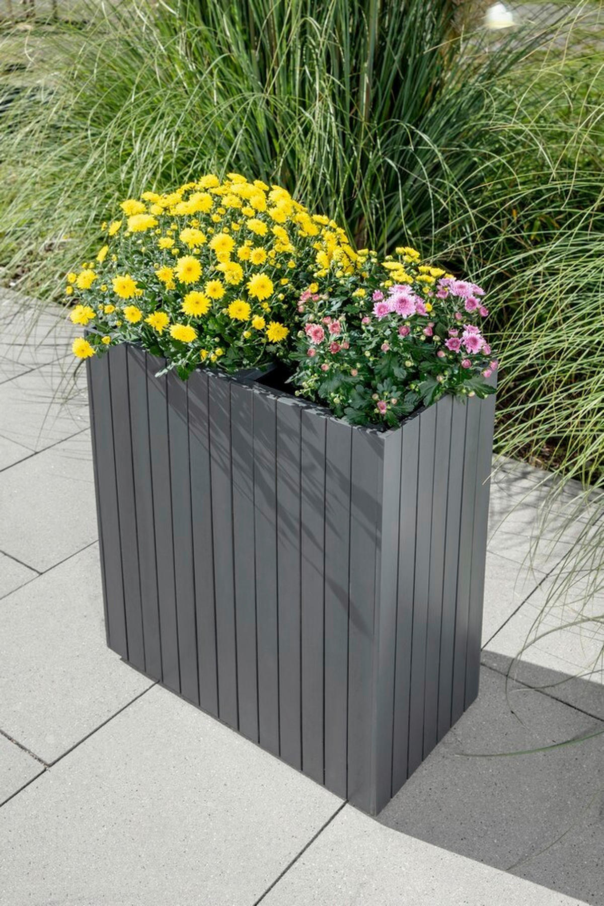 TRUHLÍK NA KVĚTINY dřevo, 57/30/64 cm - antracitová, Basics, dřevo (57/30/64cm) - Prestige Home