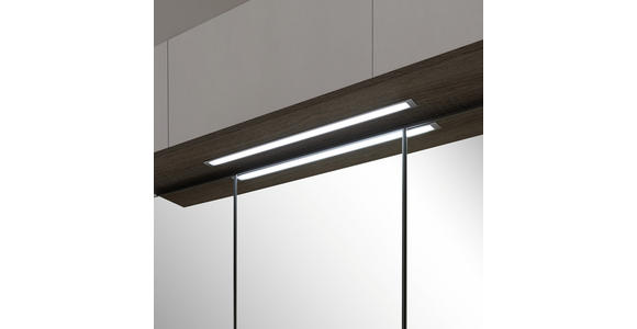 BADEZIMMER 101 cm - Trüffeleichefarben/Weiß, Design, Glas/Keramik (101cm) - Novel