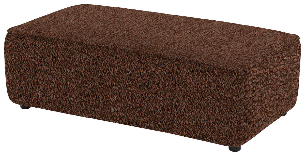 ECKSOFA in Flachgewebe Braun  164/341 cm  - Schwarz/Braun, Design, Kunststoff/Textil (164/341cm) - W.Schillig