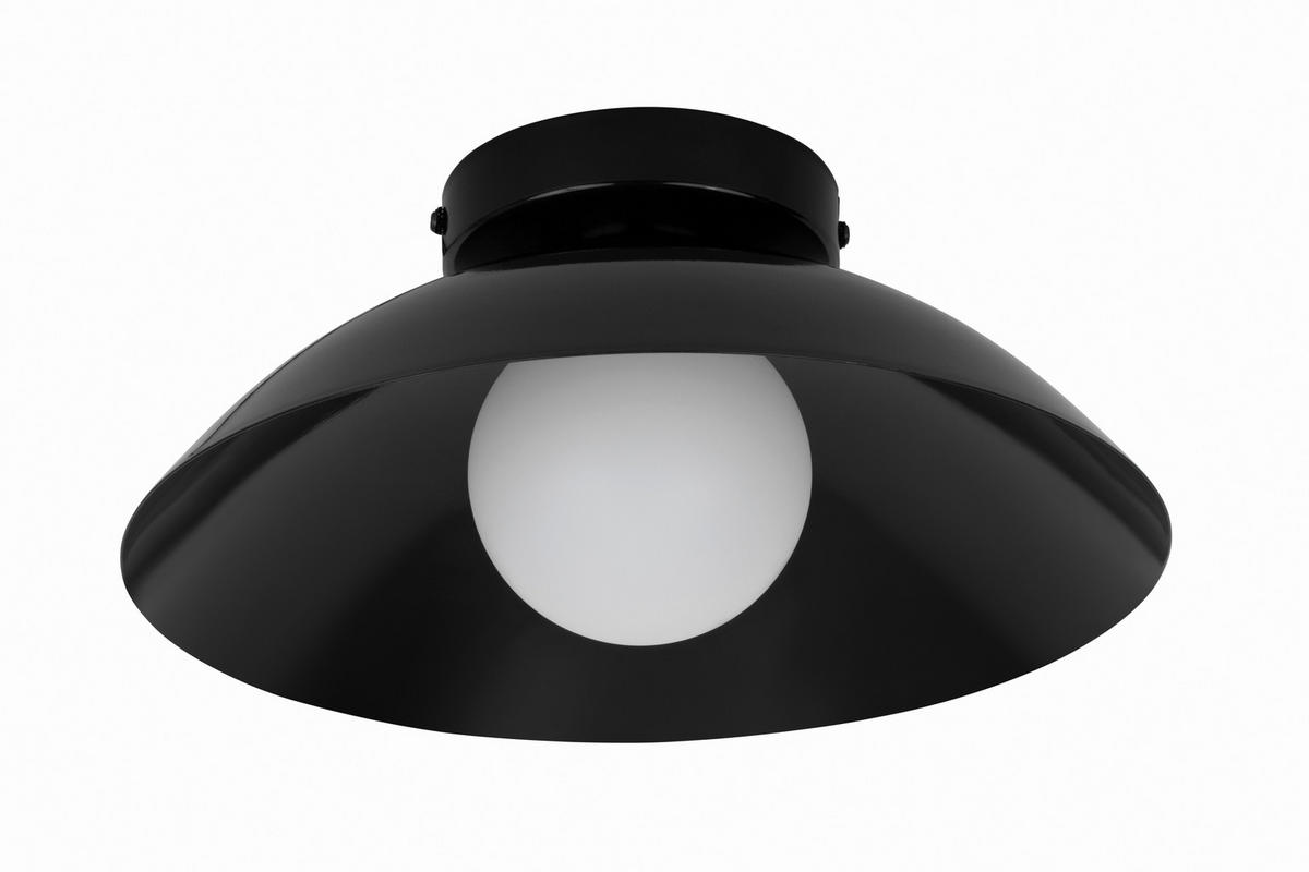 DECKENLEUCHTE  30/15 cm    - Schwarz, Design, Kunststoff/Metall (30/15cm) - Collet's Monde