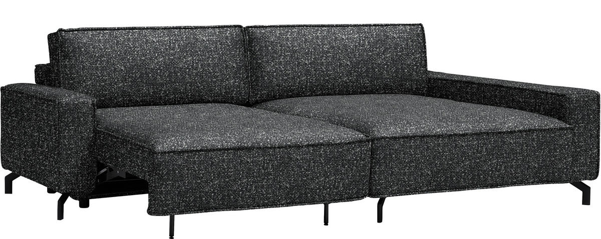 ECKSOFA  in Mikrofaser Anthrazit  246/164 cm  - Anthrazit/Schwarz, Design, Textil (246/164cm) - Sedda