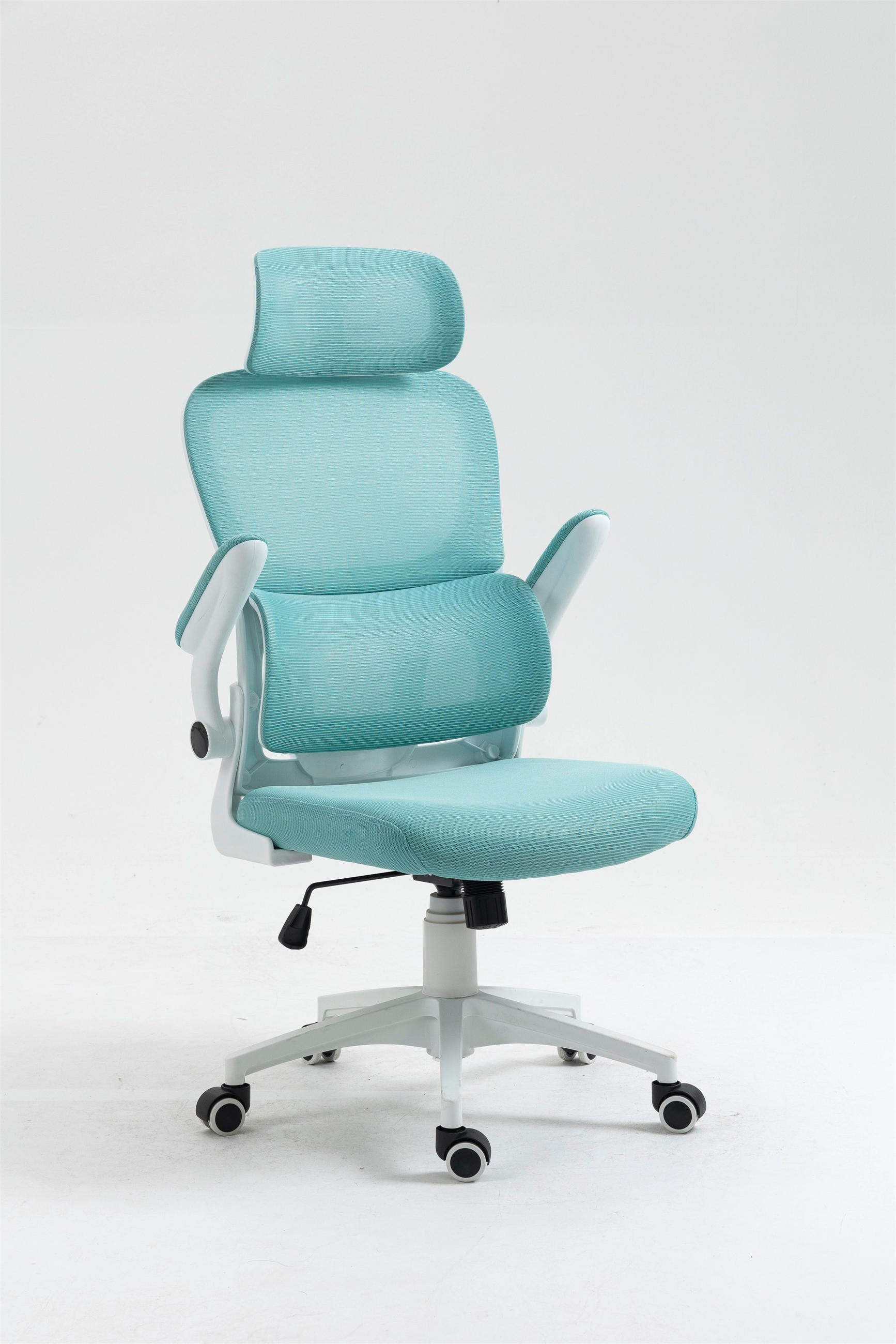 OTOČNÁ ŽIDLE, modrá, bílá - bílá/modrá, Design, textil/plast (62/115-125/65cm) - Xora