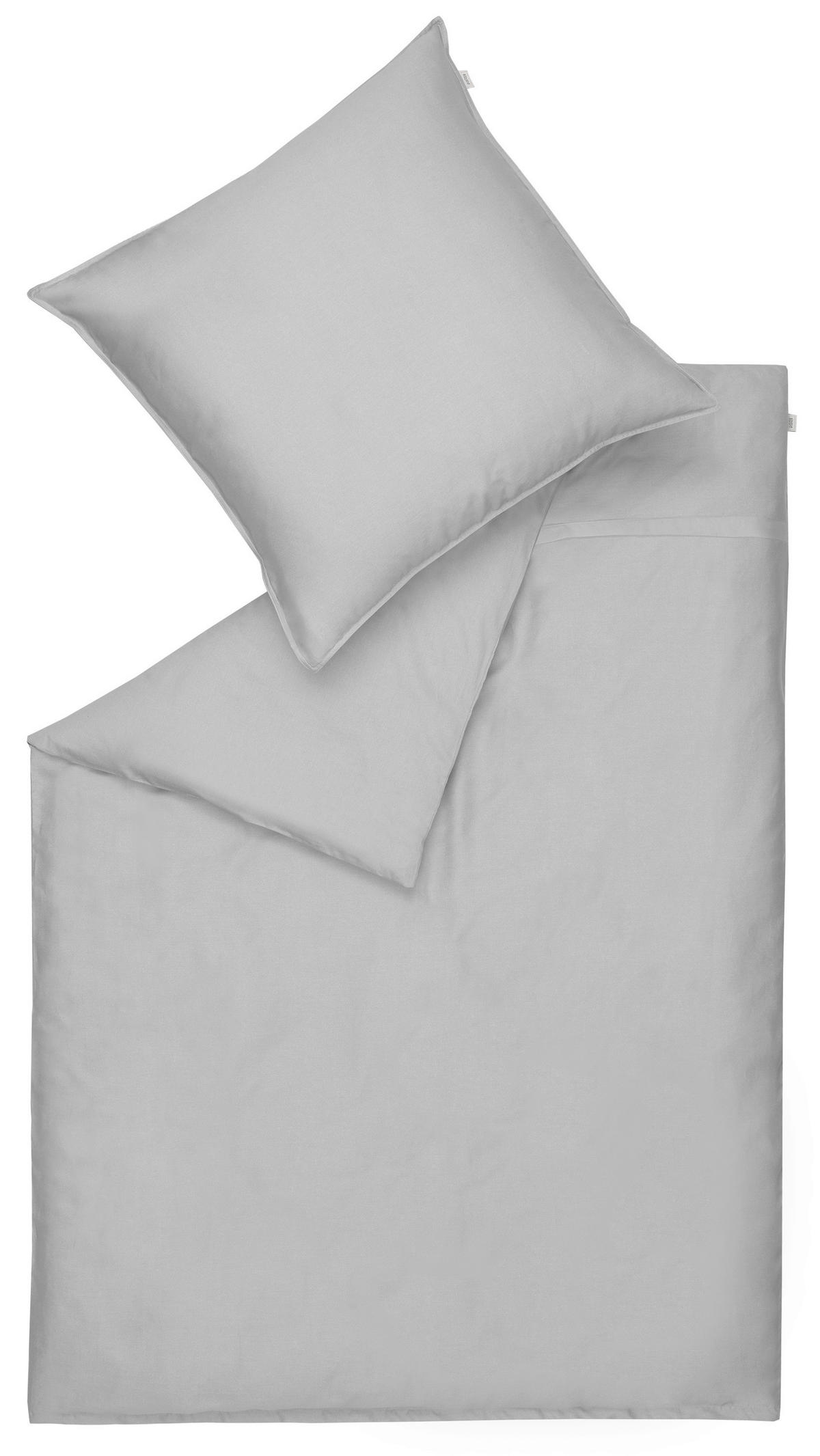BETTWÄSCHE SW-PURE 155/220 cm  - Grau, Basics, Textil (155/220cm) - Schöner Wohnen